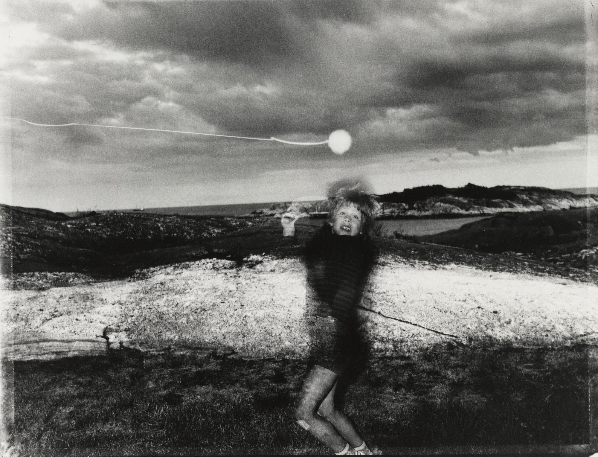 Untitled (My Son Marius Hitting a Tennis Ball on a Tether)