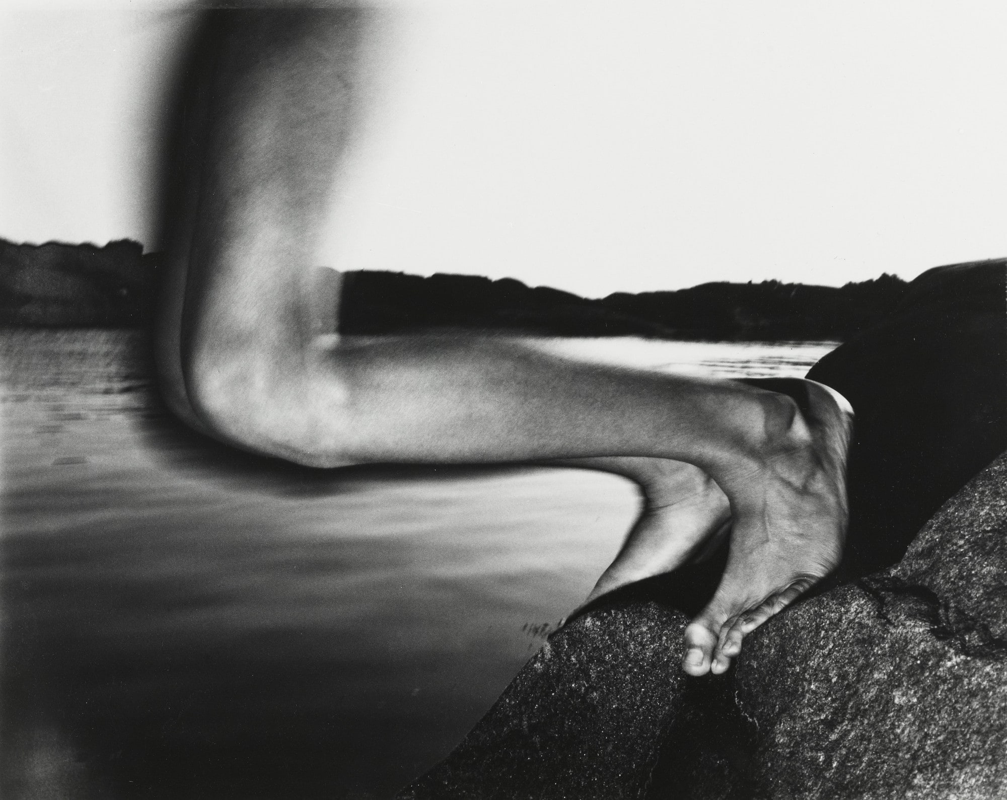 Untitled (My Nephew Robert Diving into the Oslo Fjord-Legs from Side, Toes Wrapped)