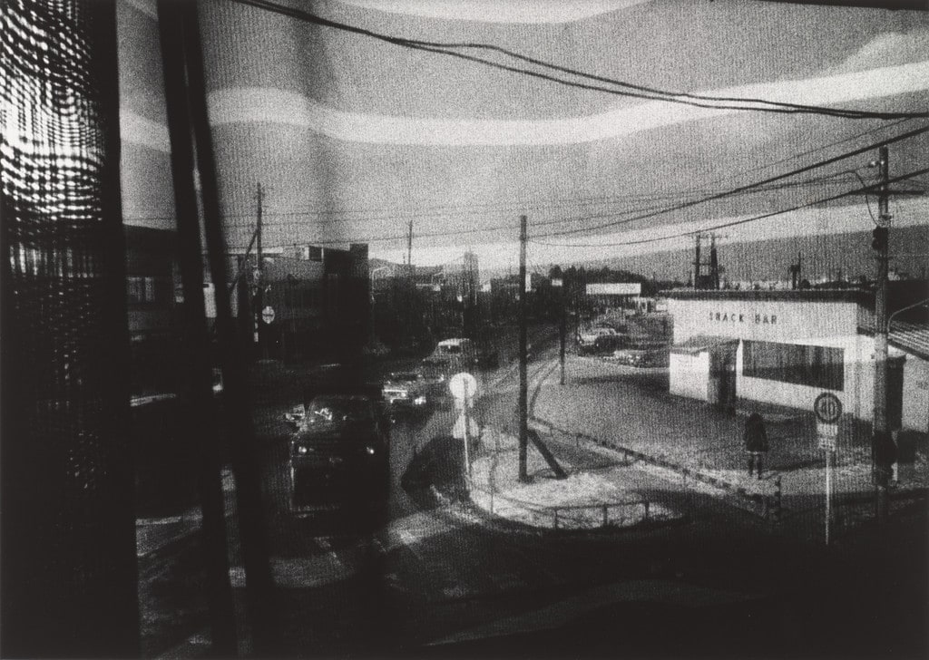 Street Scene Through a Window, Misawa