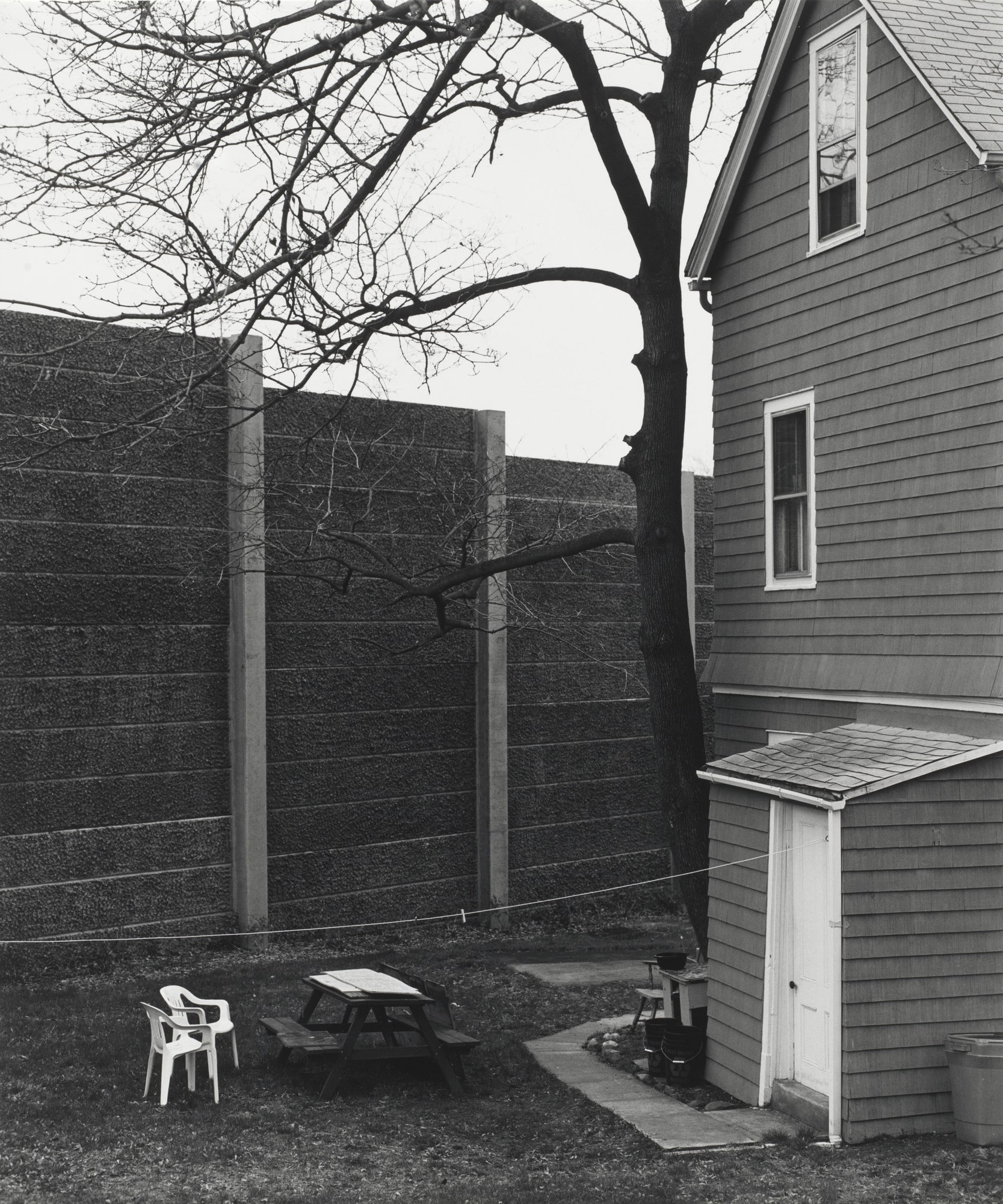 Home with Sound Wall, New Jersey