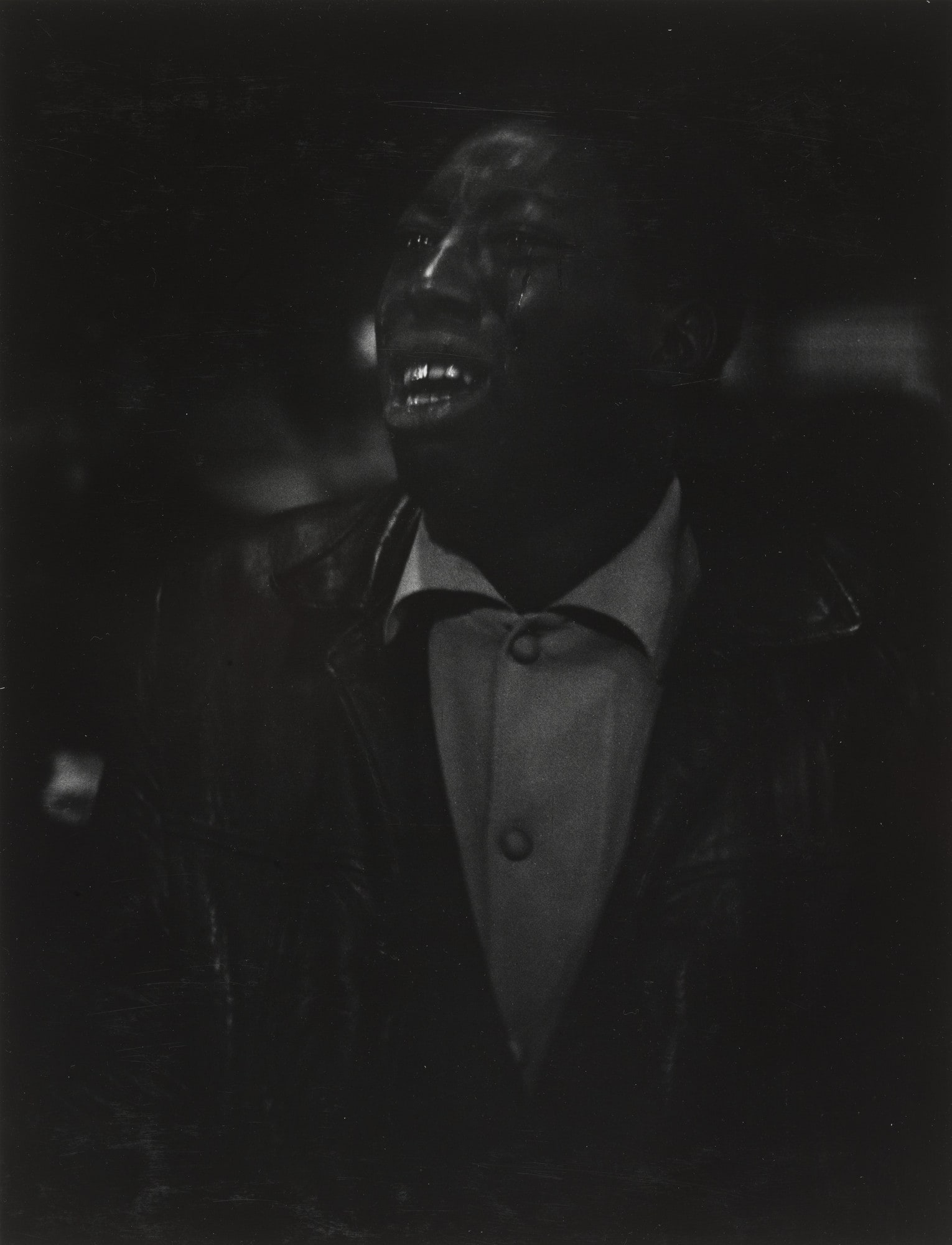 Man Crying/Martin Luther King Jr. Essay, 125th St. NYC