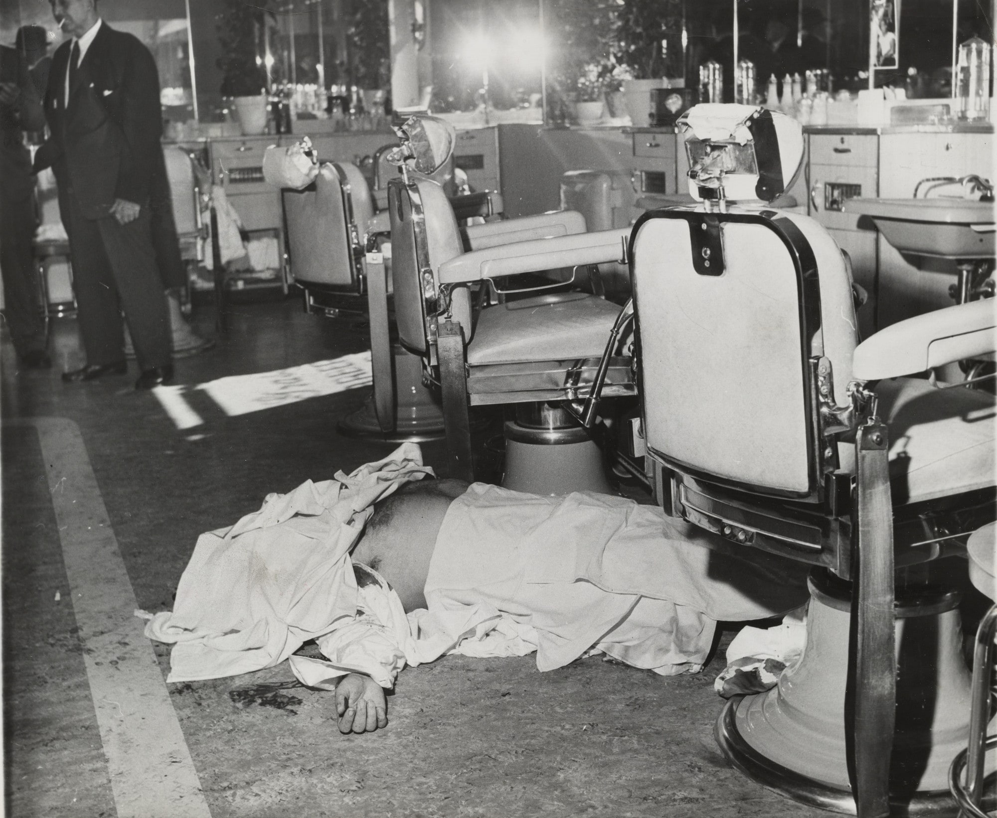 Umberto (Albert) Anastasia Shot to Death in Barber's Chair