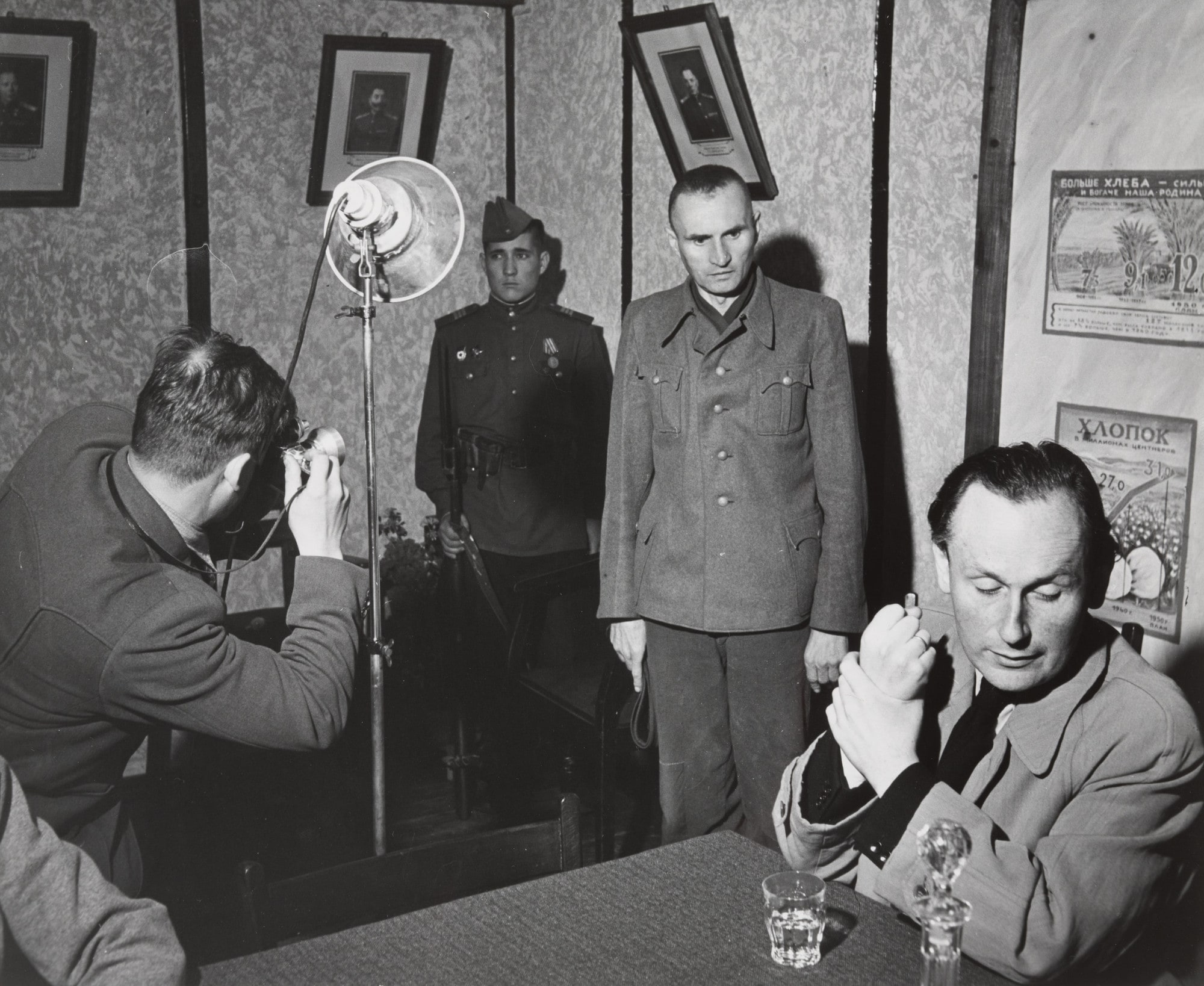 Allied Correspondents Visit German Prison Camp in the Russian Zone