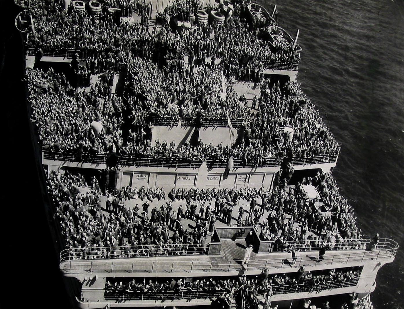 It Was a Record Day for Allied Soldiers as 34,355 Arrived Here