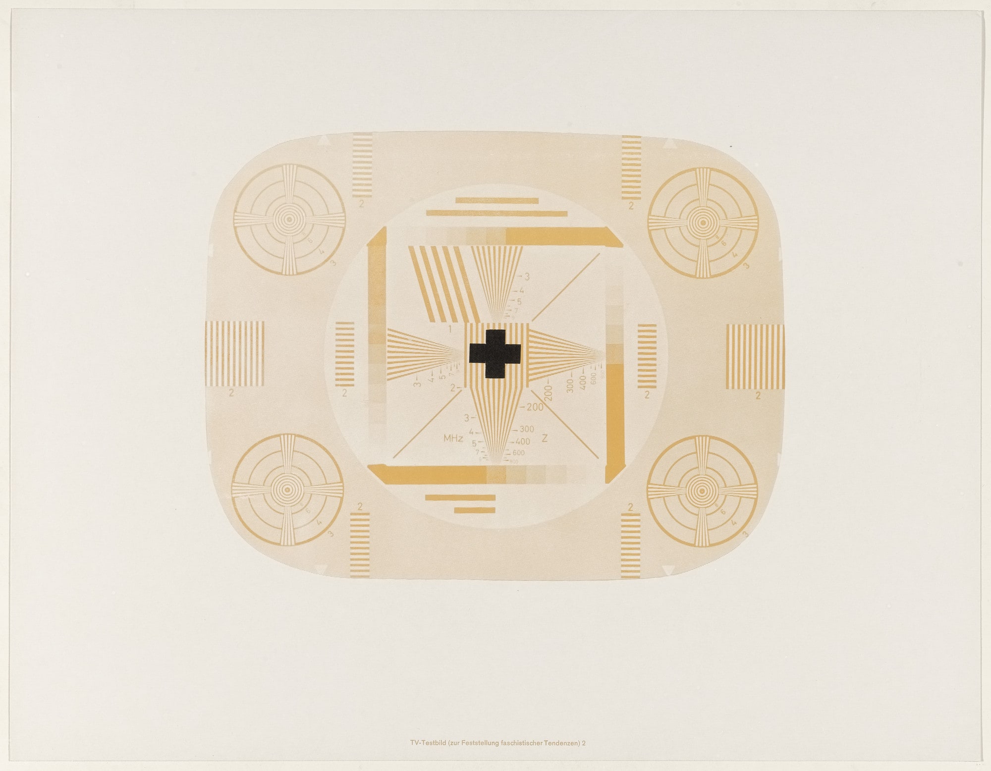 TV-Brown Tint, Test Pattern 2 (TV-Braunfarben, Testbild 2) from Weekend