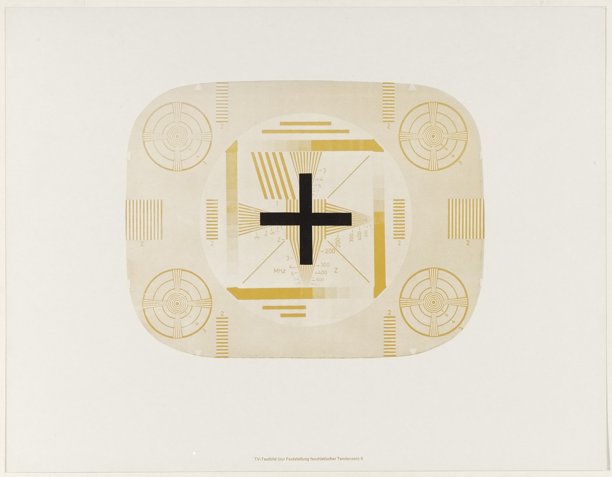 TV-Brown Tint, Test Pattern 3 (TV-Braunfarben, Testbild 3) from Weekend