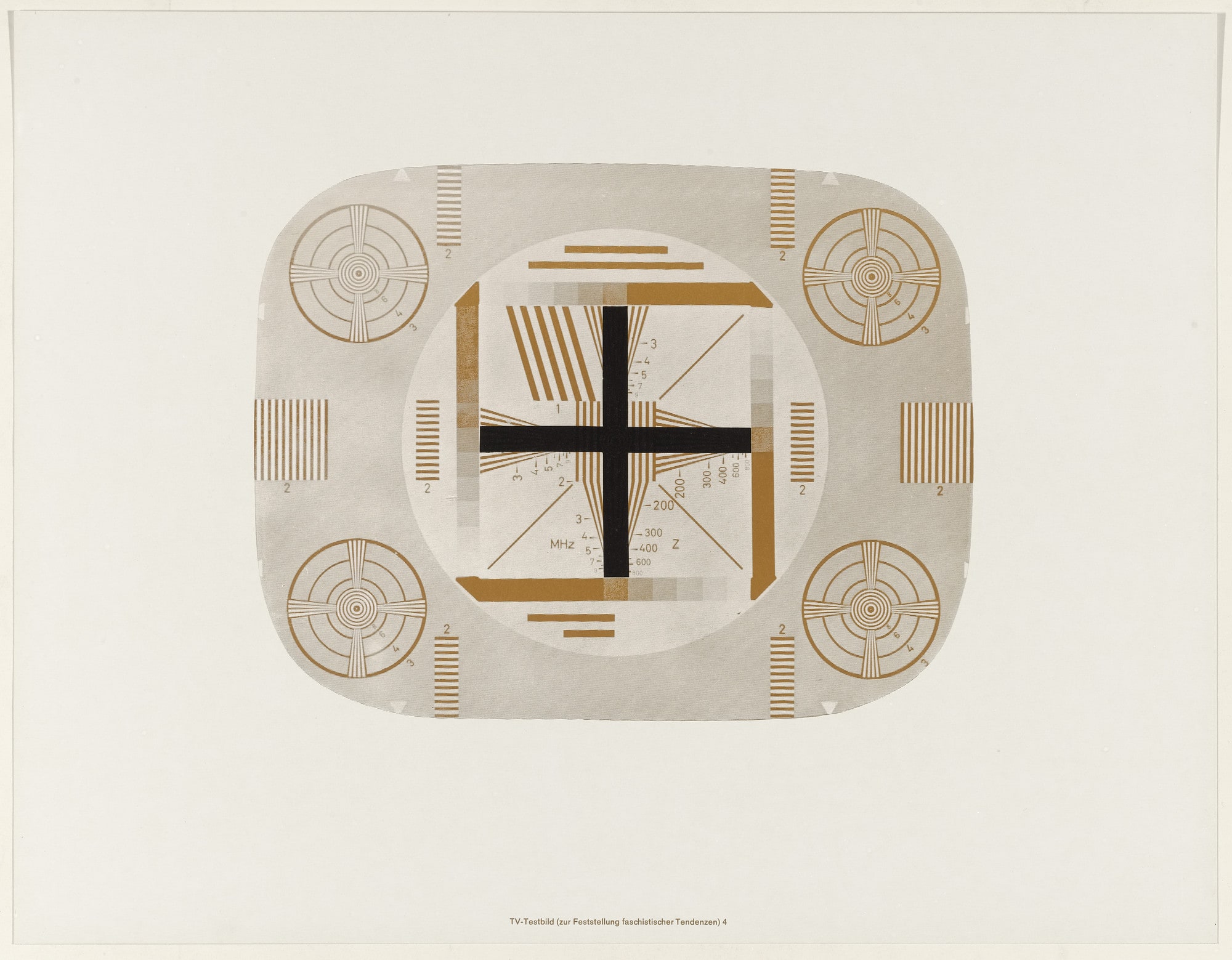 TV-Brown Tint, Test Pattern 4 (TV-Braunfarben, Testbild 4) from Weekend