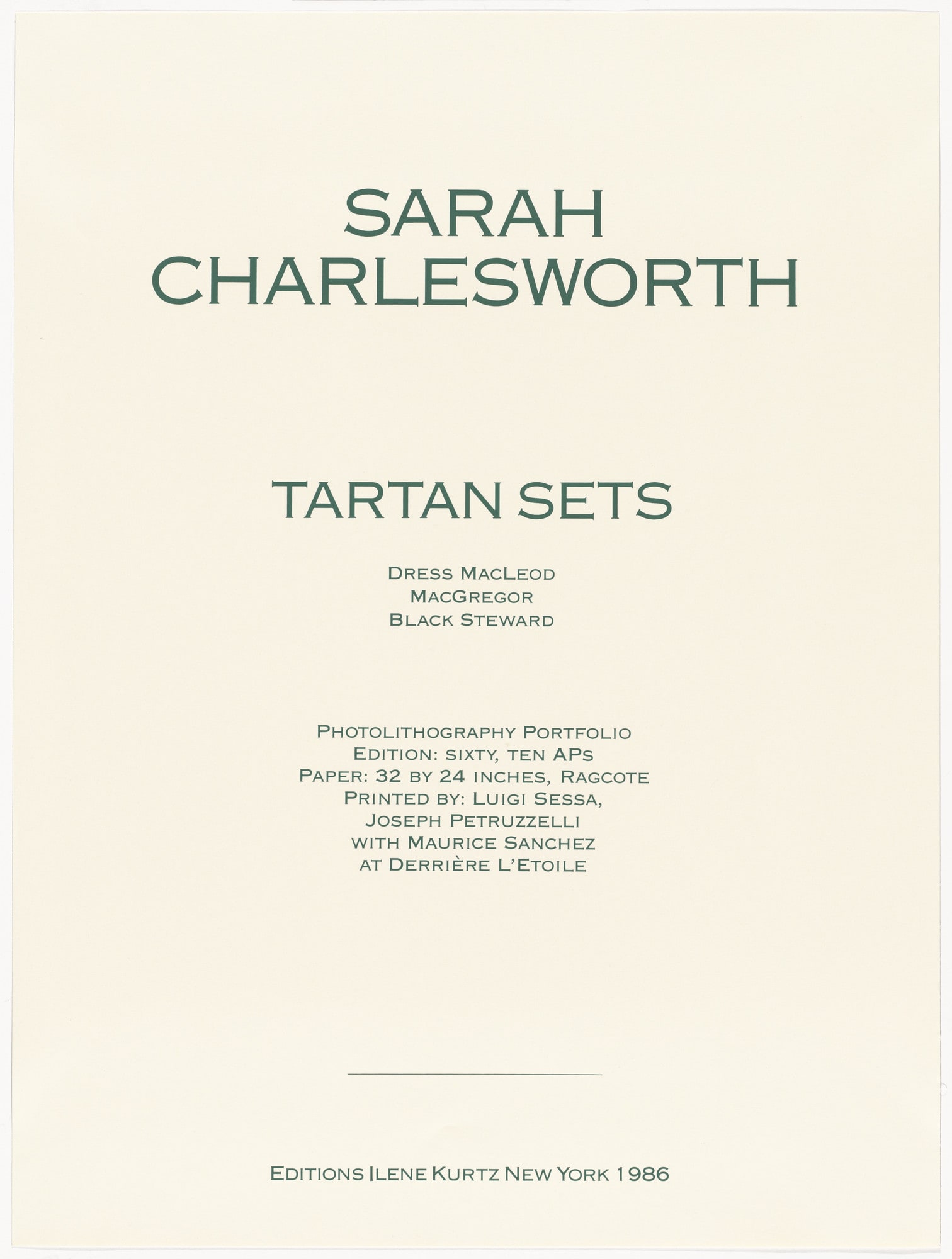 Tartan Sets