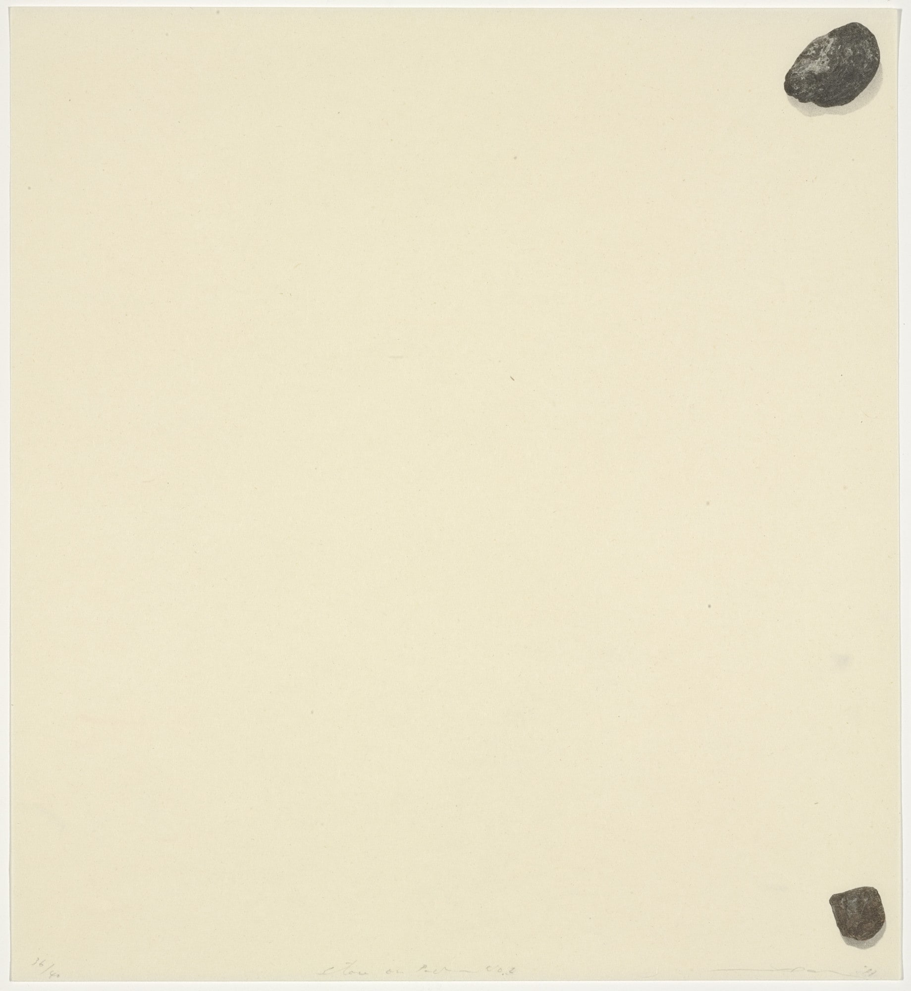 Surface is the Between, Stone on Paper No. 2