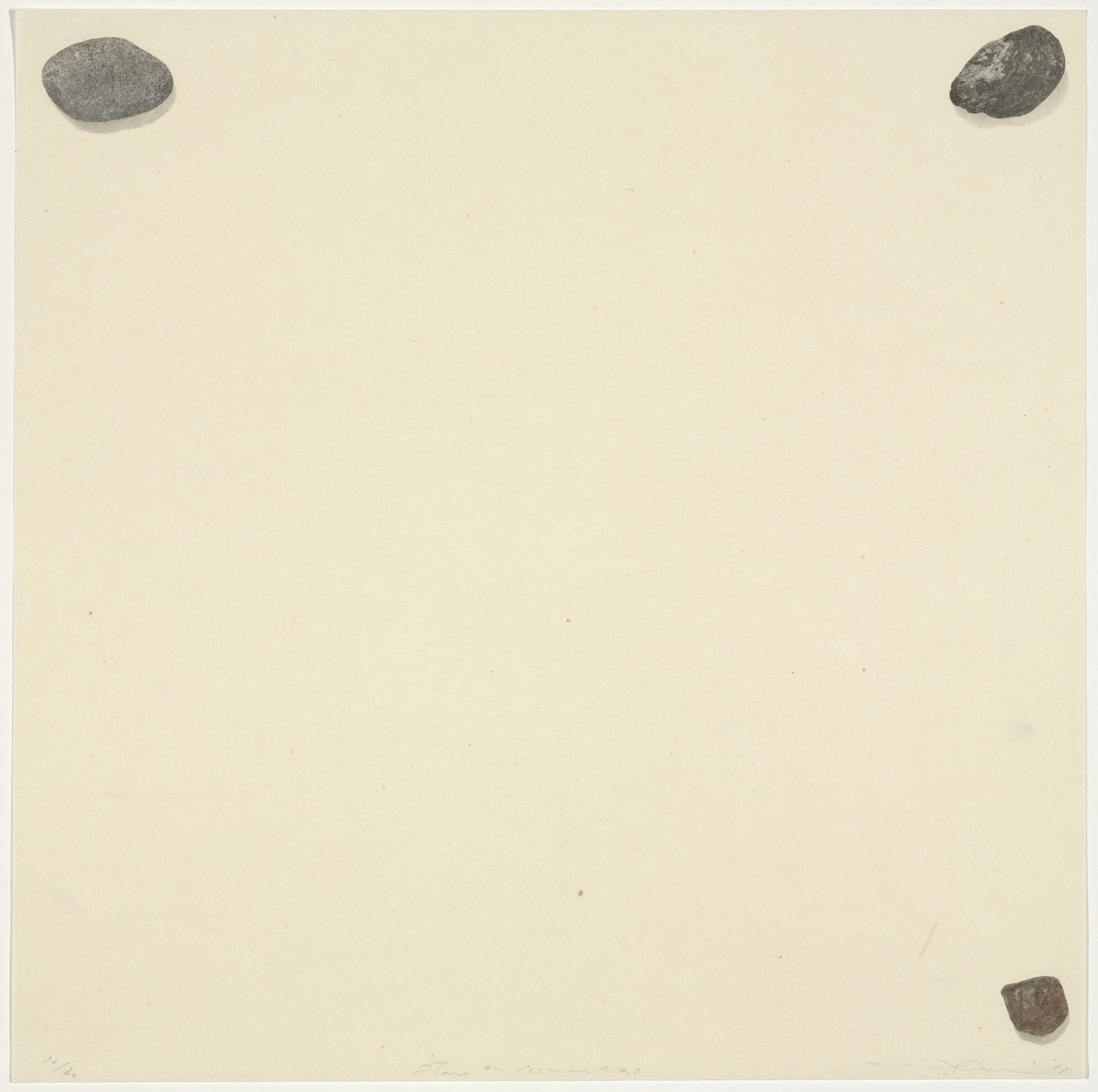 Surface is the Between, Stone on Paper No. 3