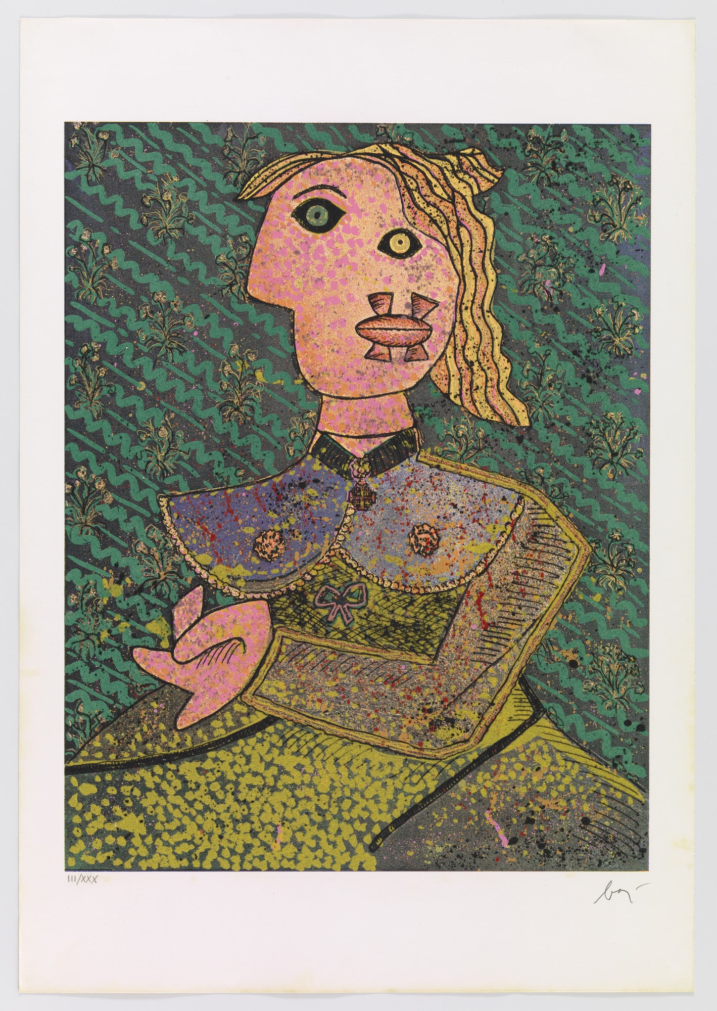 Seated Woman from Homage to Picasso (Hommage à Picasso)