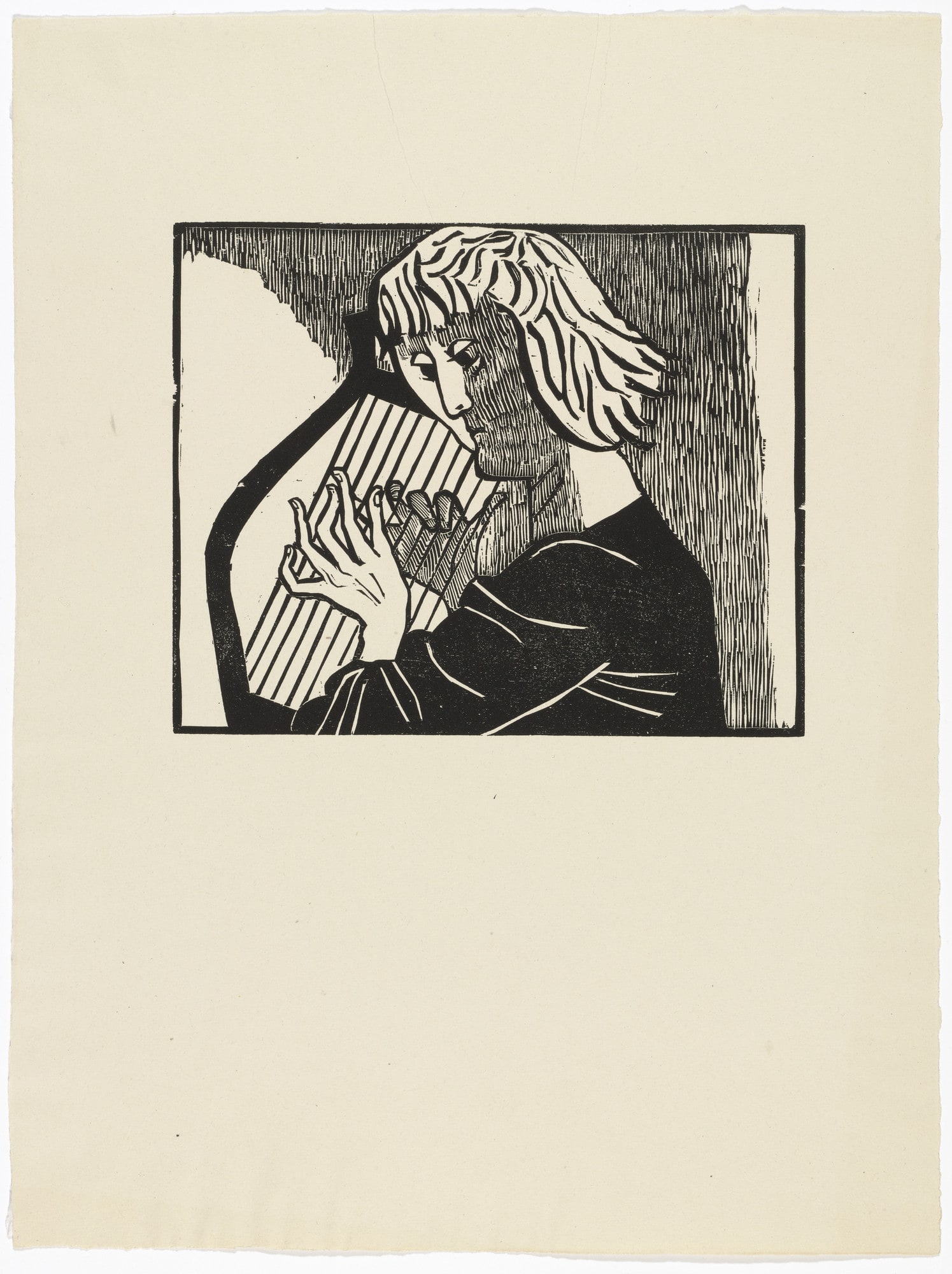 Orpheus in the Underworld (Orpheus in der Unterwelt) from the portfolio Orpheus: 10 Woodcuts on the Verses of Ovid (10 Holzschnitte zu den Versen des Ovid)