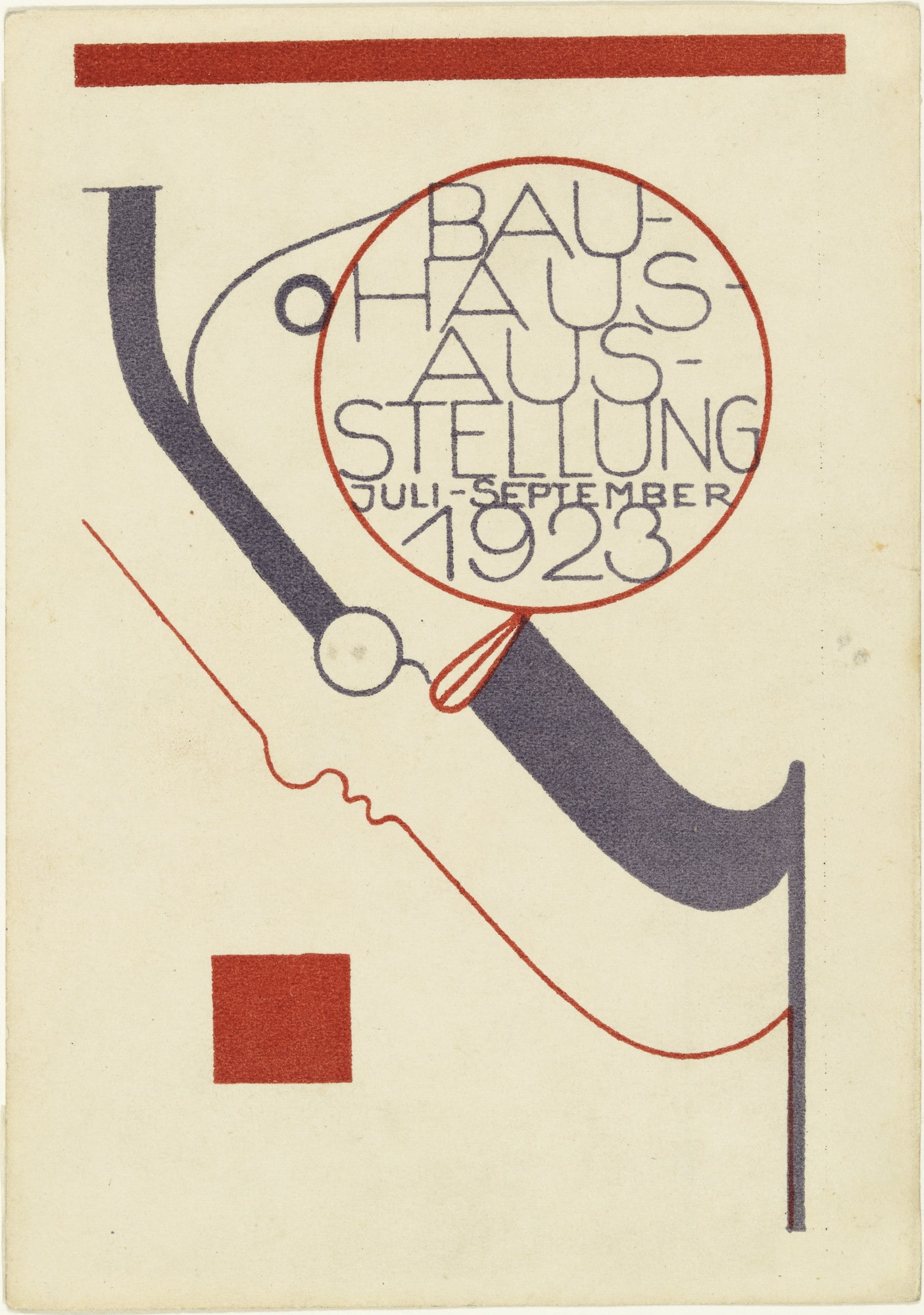 Postcard for the Bauhaus Exhibition (Postkarte für die Bauhaus-Ausstellung)