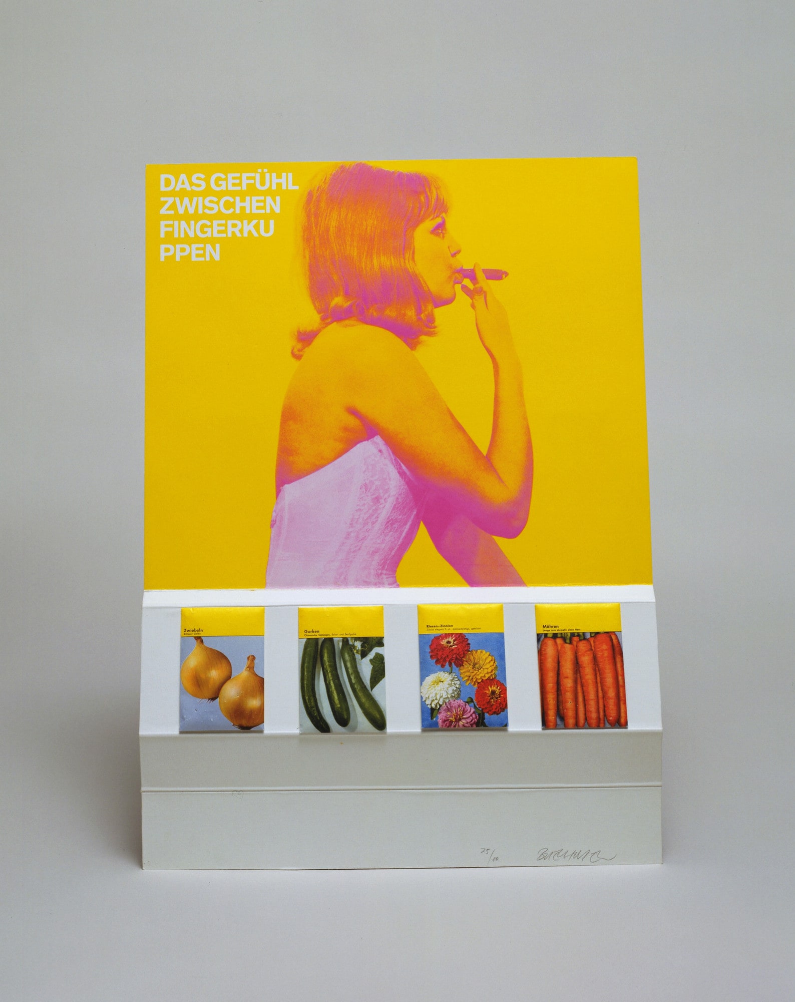 Display 25. The Feeling Between Fingertips... (Aufsteller 25. Das Gefühl zwischen Fingerkuppen...) from Graphics of Capitalist Realism (Grafik des Kapitalistischen Realismus)