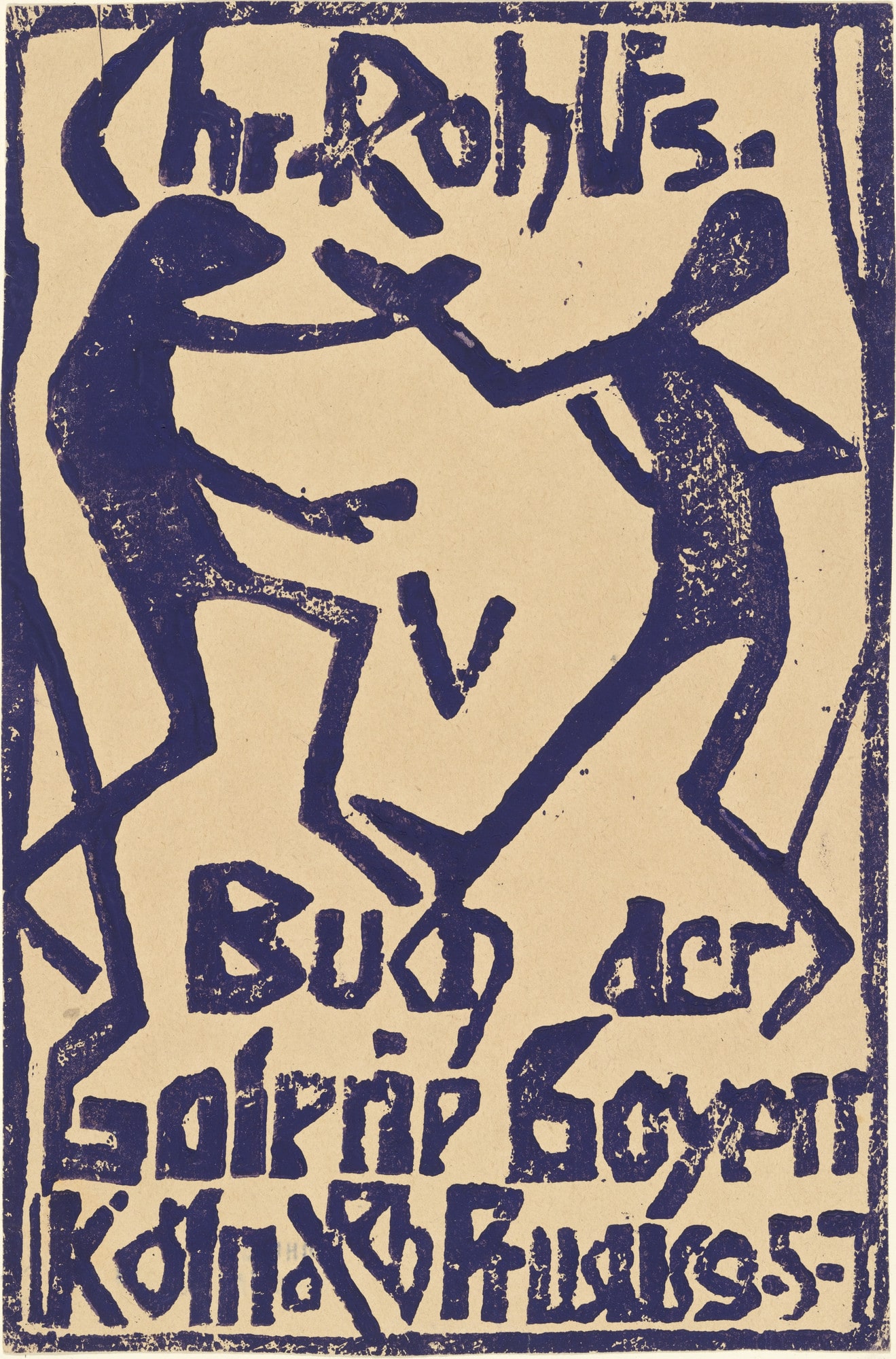 Title page for Gallery Goyert Catalogue (Titelblatt des Kataloges der Galerie Goyert)