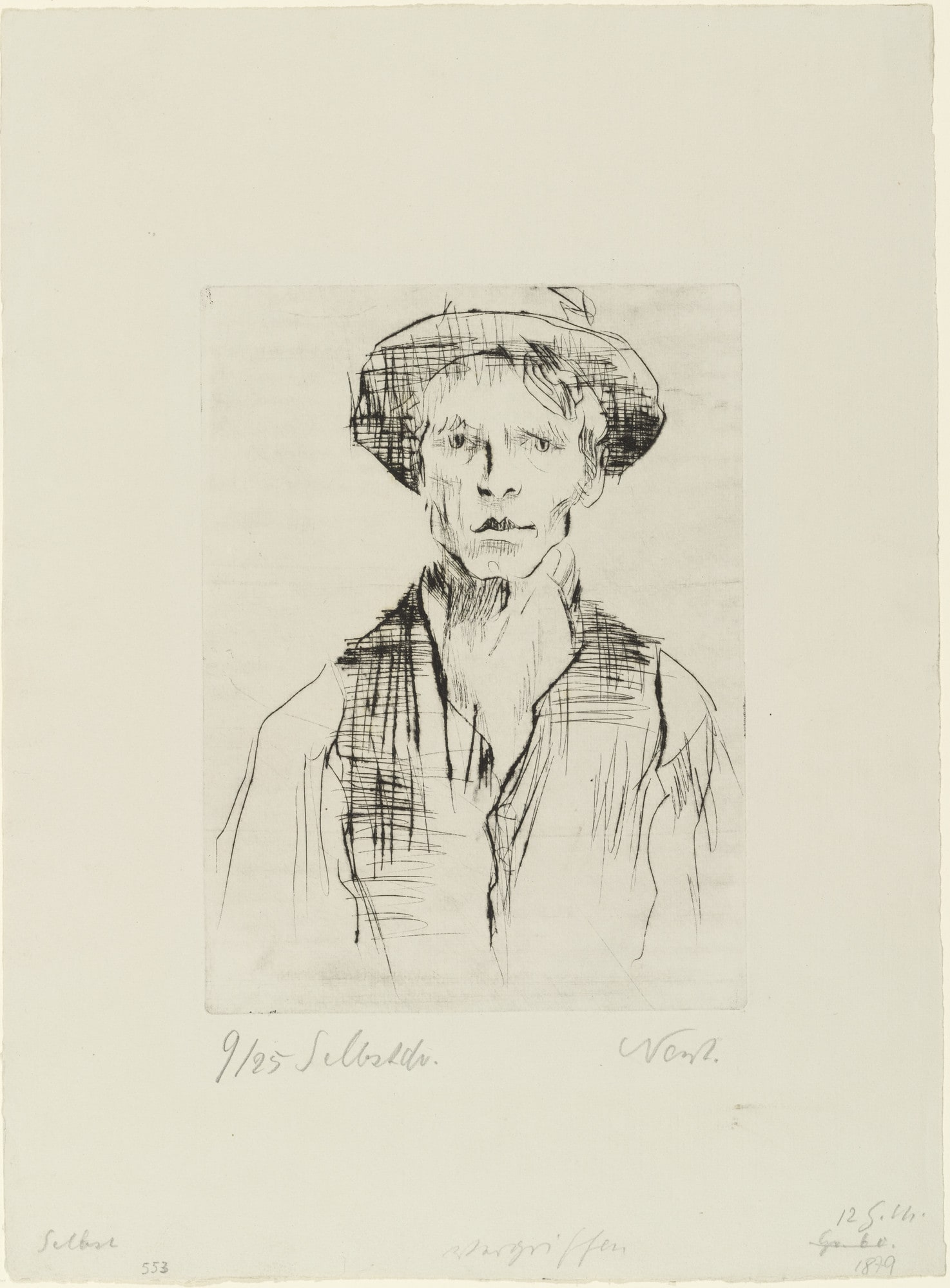Self-Portrait with Hat (Selbstbildnis mit Hut)