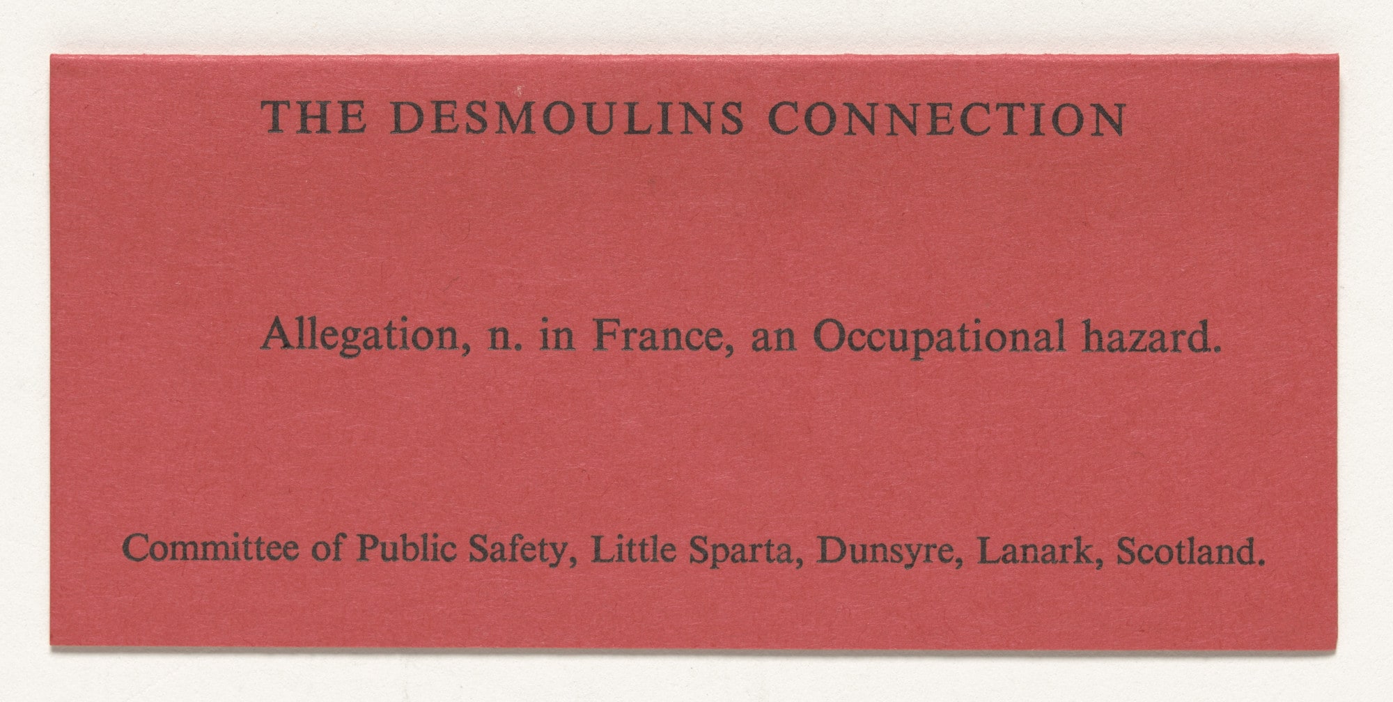 The Desmoulins Connection