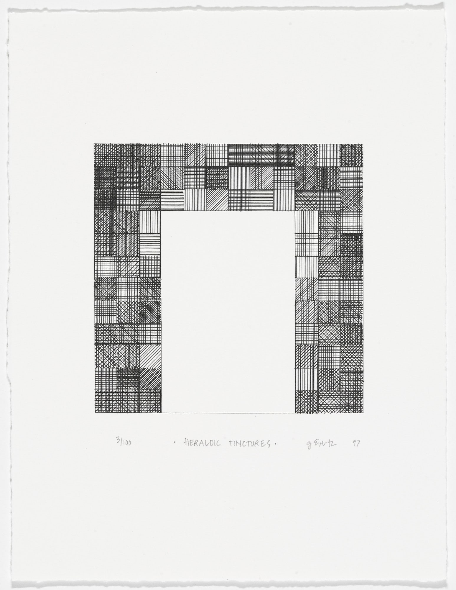 Heraldic Tinctures from American Abstract Artists 60th Anniversary Print Portfolio