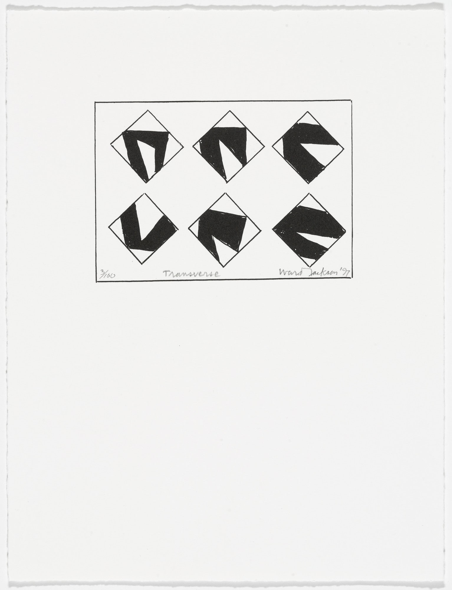 Transverse from American Abstract Artists 60th Anniversary Print Portfolio
