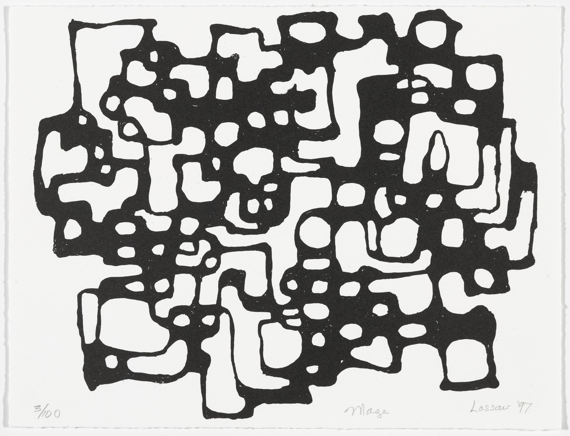 Maze from American Abstract Artists 60th Anniversary Print Portfolio