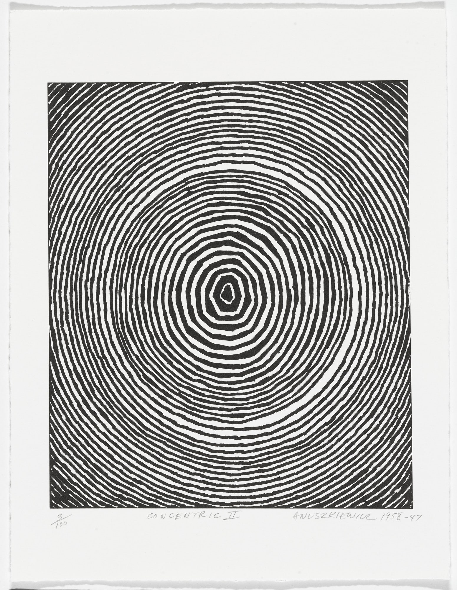 Concentric II from American Abstract Artists 60th Anniversary Print Portfolio