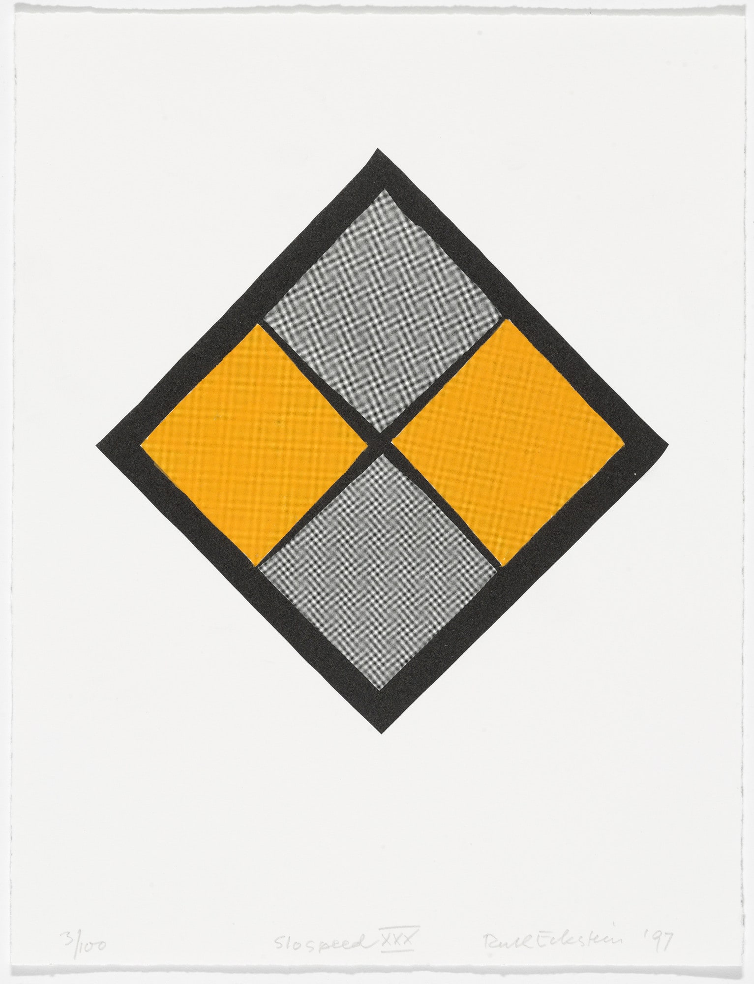 Slospeed XXX from American Abstract Artists 60th Anniversary Print Portfolio