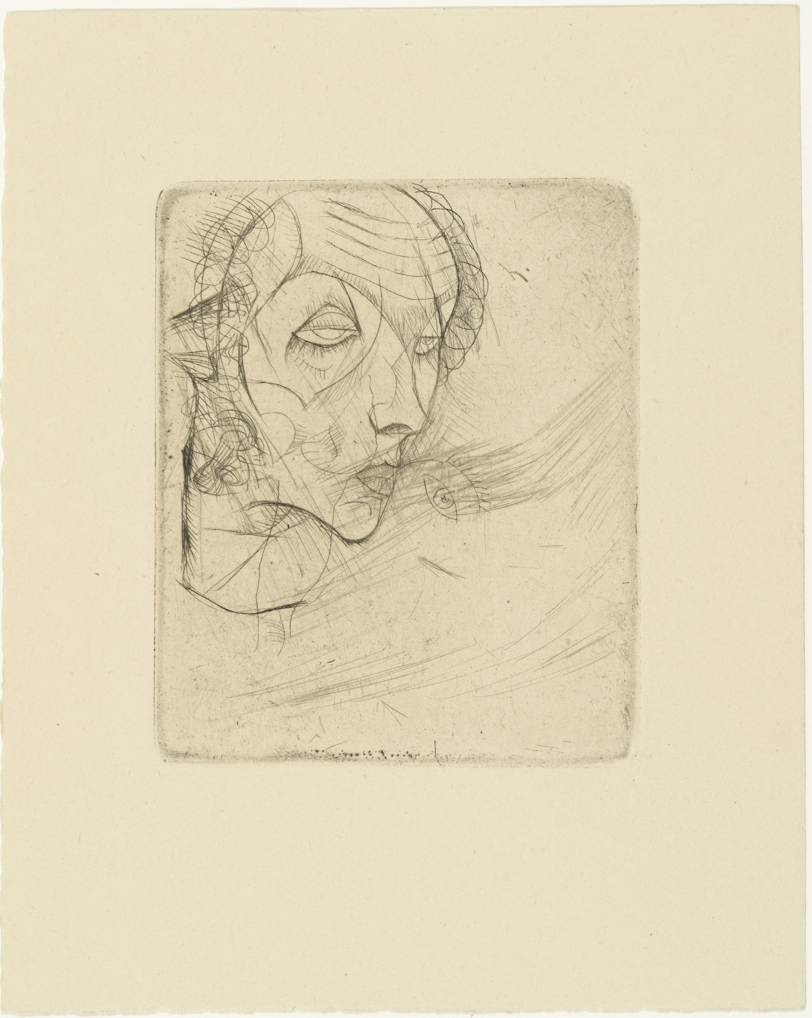 Self-Portrait (Selbstbildnis) from The Graphic Work of Egon Schiele (Das Graphische Werk von Egon Schiele)