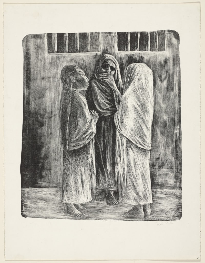 Three Girls before the Prison (Juvente a la galera)