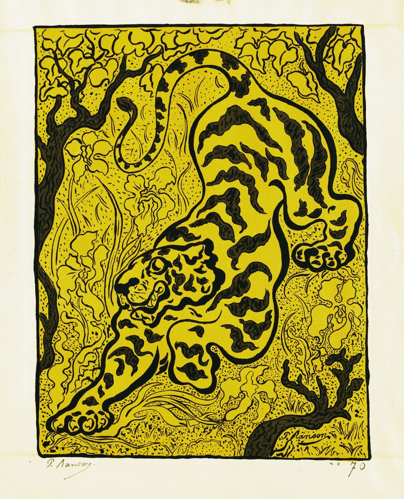 Tigre dans les jungles ( Tiger in the Jungle ) from L'Estampe originale ( The Original Print ), no. I
