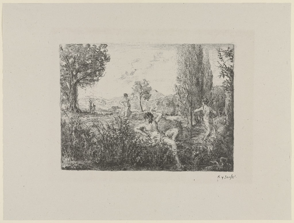 Pastoral (Pastorale) from Essai dur l'histoire de la lithographie en France. Les Peintures lithographes de Manet à Matisse. Album de lithographies originales.