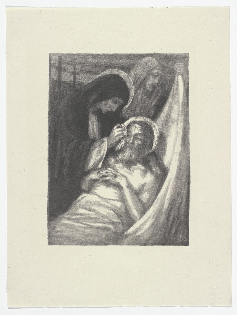 Mater Dolorosa from Essai dur l'histoire de la lithographie en France. Les Peintures lithographes de Manet à Matisse. Album de lithographies originales.