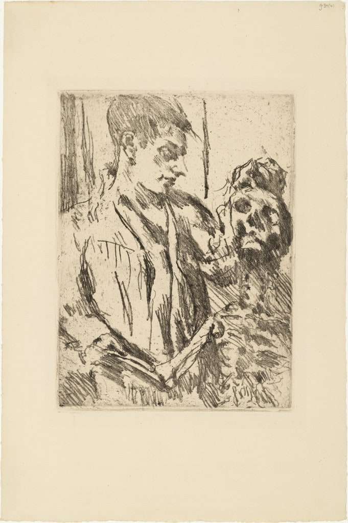 Death and the Youth (Tod und Jüngling) from the portfolio Dance of Death (Totentanz)
