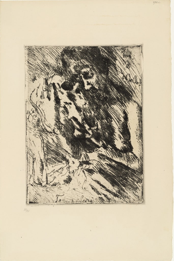 Death and the Woman (Tod und Weib) from the portfolio Dance of Death (Totentanz)