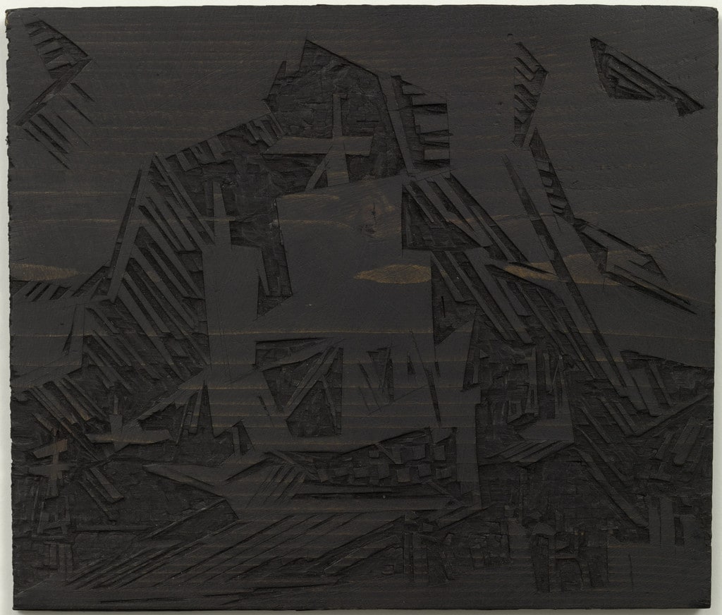 Woodblock for The Departure (Die Ausfahrt)