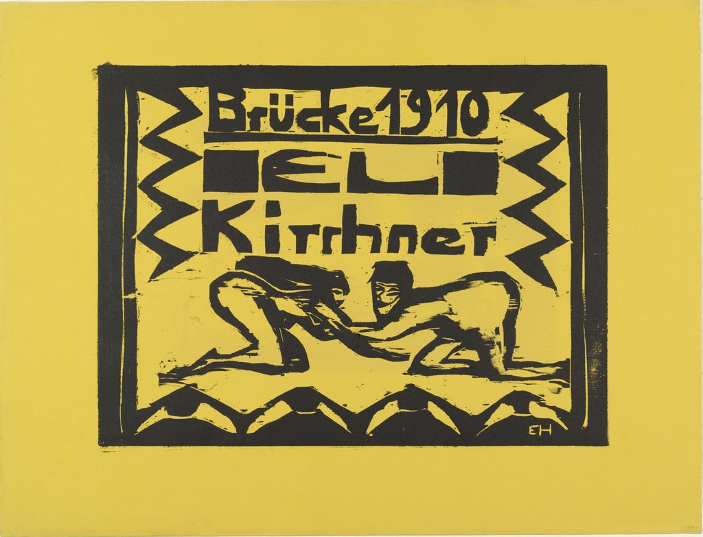 Kneeling Nudes (Kniende Akte) from Brücke 1910