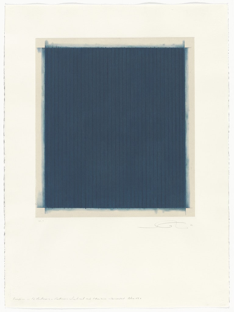 Surface is the Between, Between Vertical and Horizon - Descended Blue No. 2