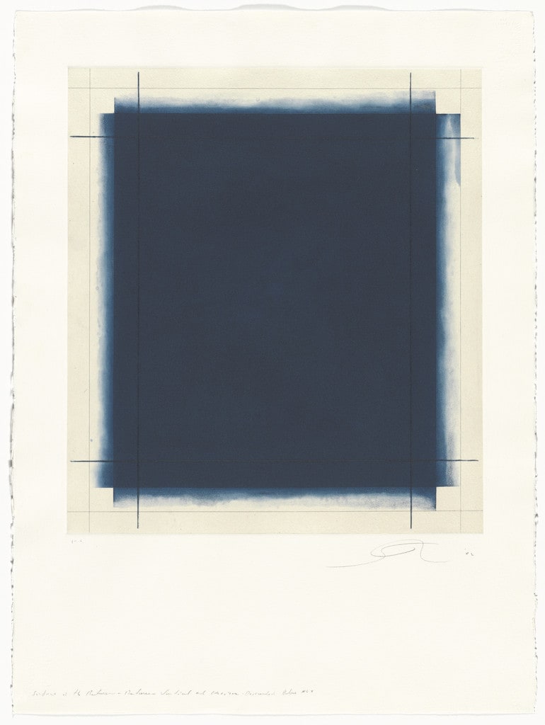 Surface is the Between, Between Vertical and Horizon - Descended Blue No. 4