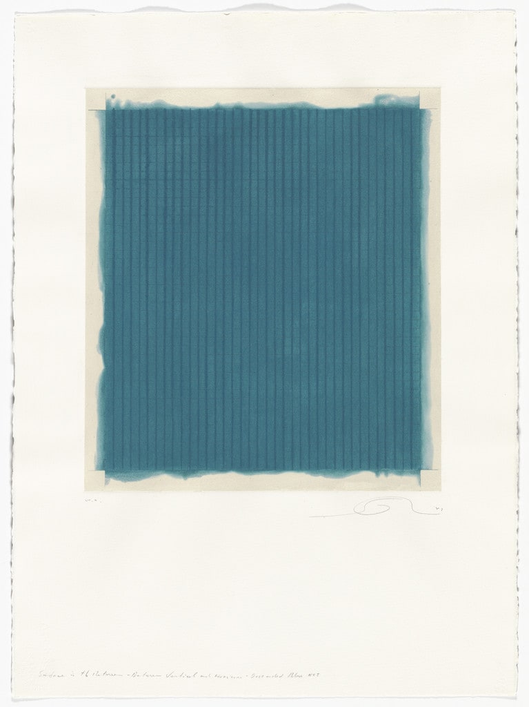 Surface is the Between, Between Vertical and Horizon - Descended Blue No. 5