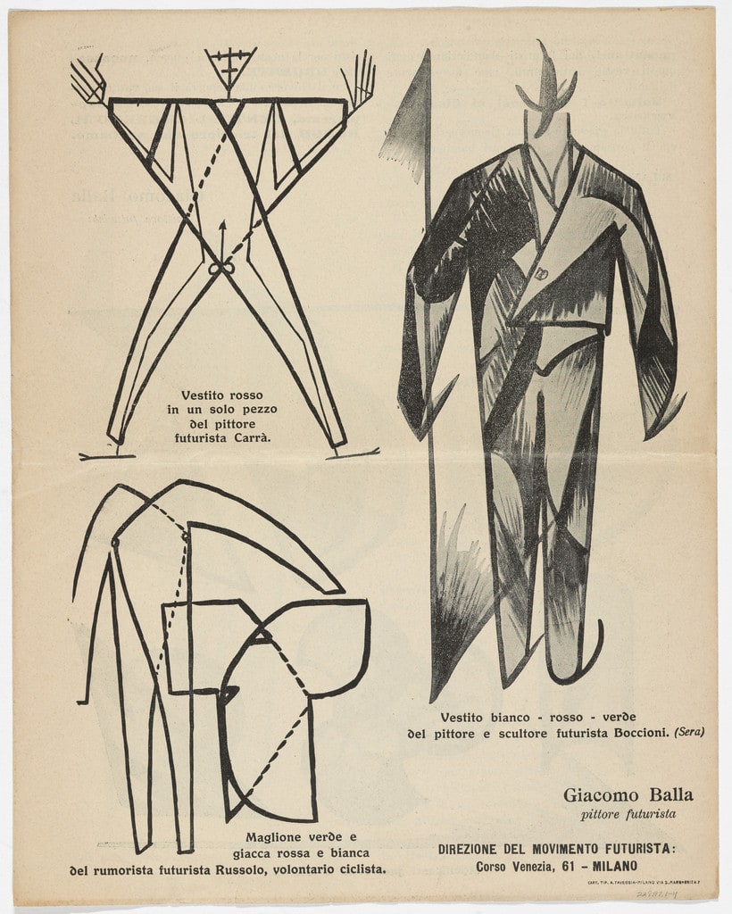 Il Vestito Antineutrale.  Manifesto Futurista