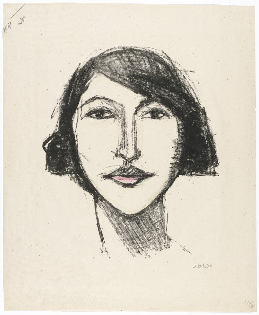 Head of a Girl, Full Face (Mädchenkopf, en face)