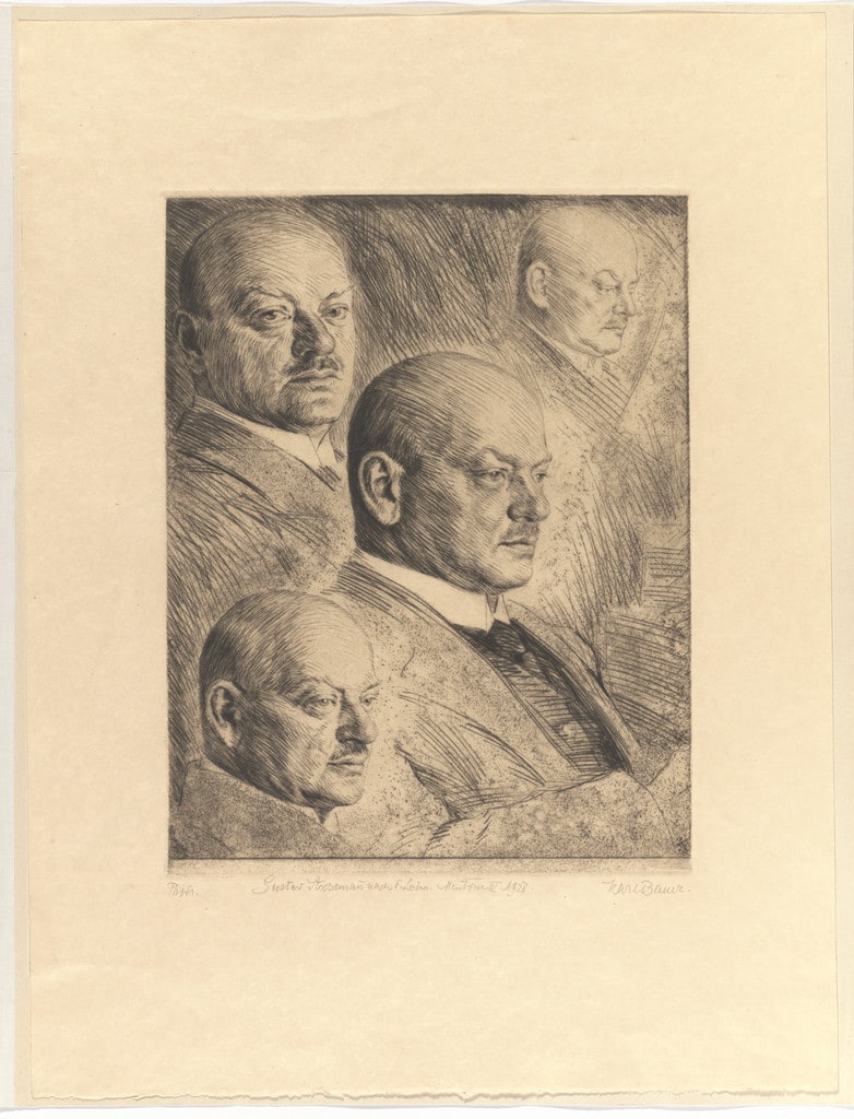 Portrait of Streseman From Life