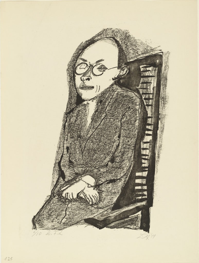 Portrait of Dr. Löffler, Seated I (Upright) (Bildnis Dr. Löffler, sitzend I [aufrecht])
