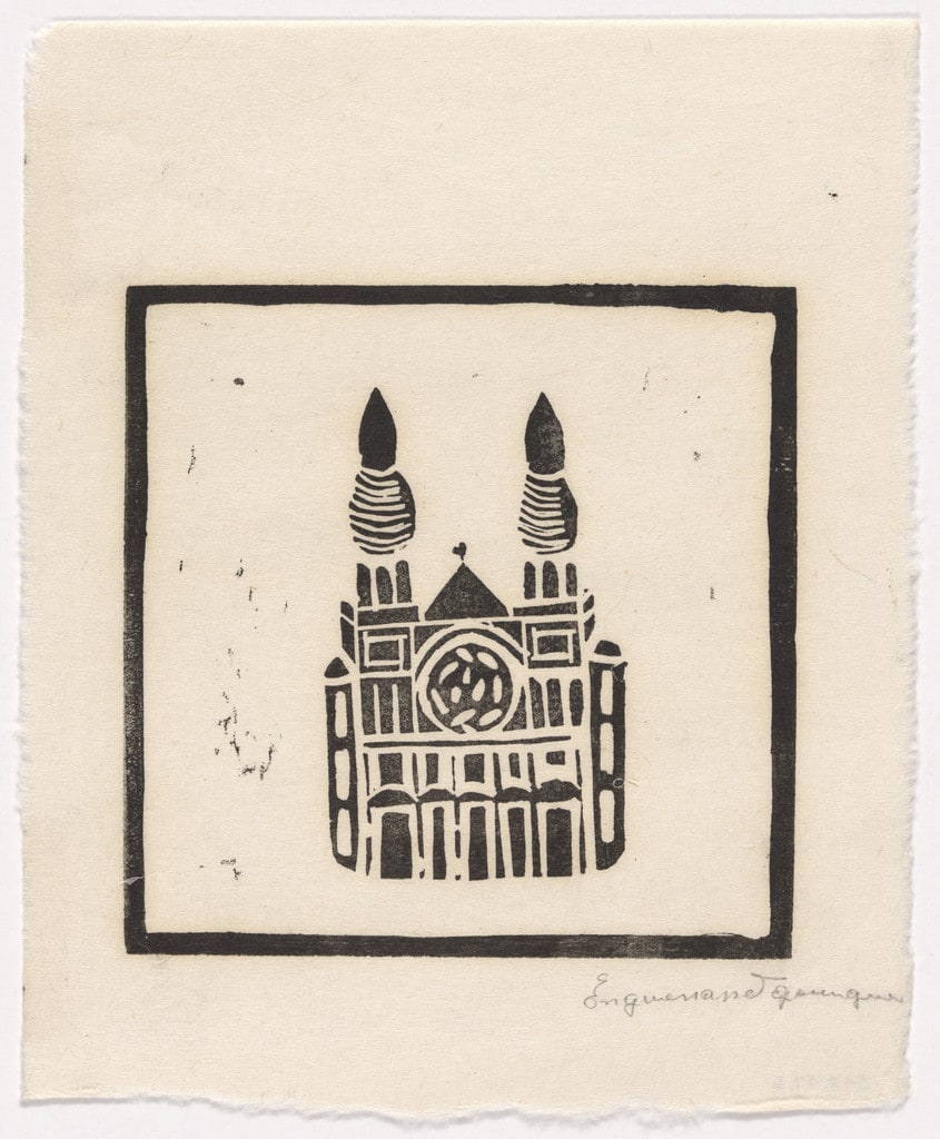 Untitled from 10 Original Woodcuts Signed by the Popular Painters of Haiti (10 Gravures Originales signées par les peintres populaires d'Haiti)