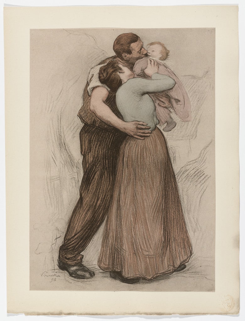 The Kiss (Le Baiser) from L'Estampe moderne, no. 20