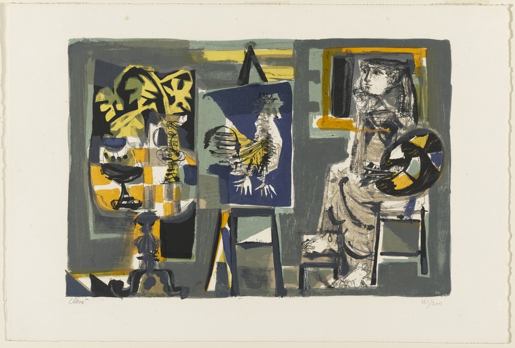 The Woman-Painter with a Rooster