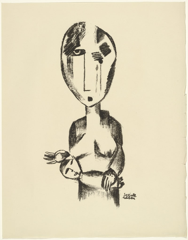 Young Beggar (Junge Bettlerin) from the periodical Kündung, vol. 1, no. 2 (February 1921)