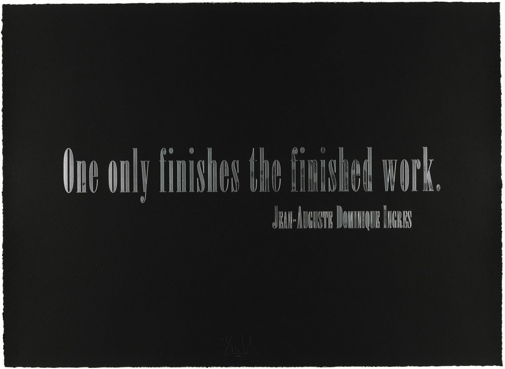 'Titled Quotation (For L.C.)' from The Leo Castelli 90th Birthday Portfolio