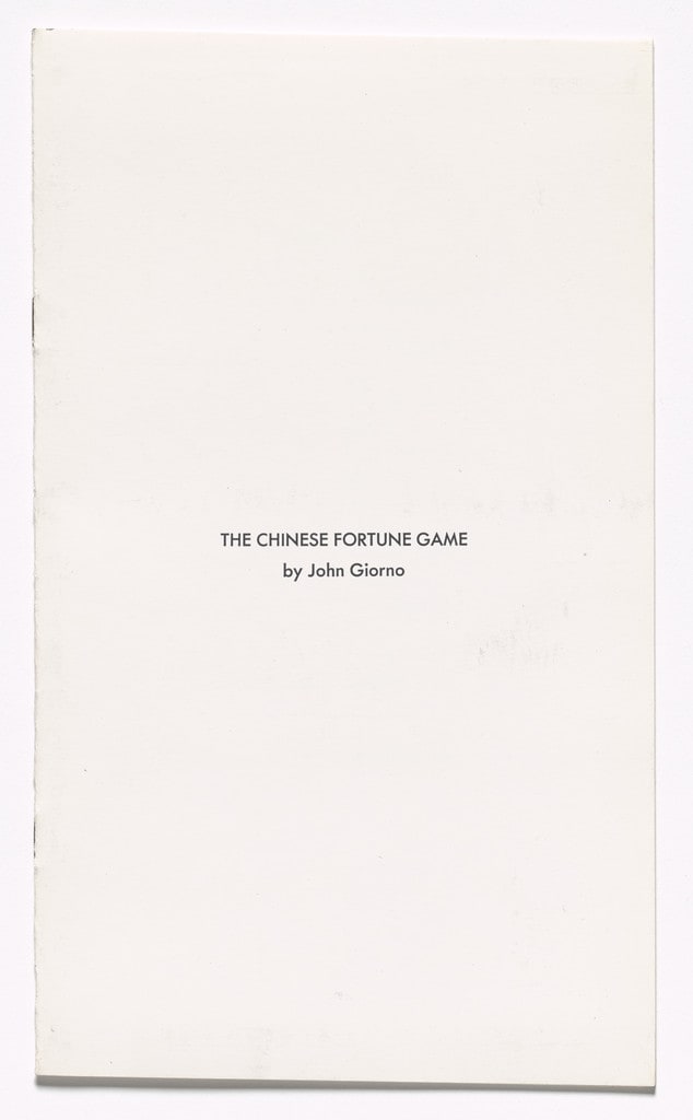 Chinese Fortune Game from S.M.S. No. 6