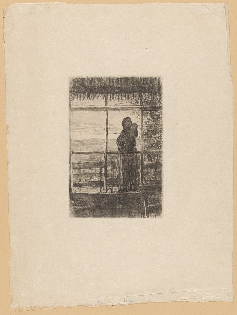 Woman with Child, Waiting