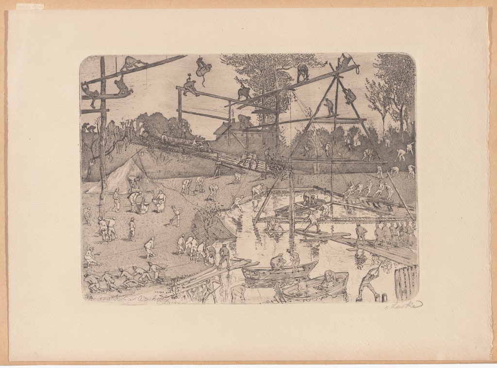 Sappers at Work on the Vistula (Pionierarbeit an der Weichsel)